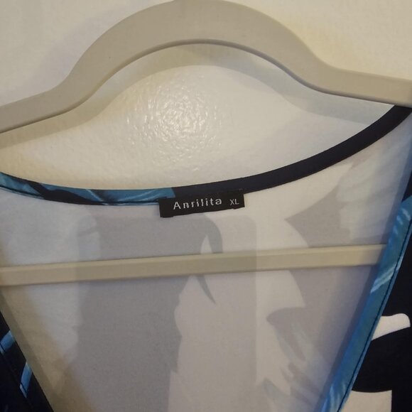 XL Maxi Dress for Women Wrap V Neck Short Sleeve Empire Pleated Waist -Pre-Loved - Picture 3 of 4